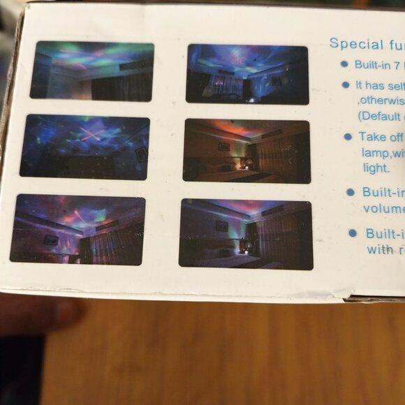 Sqaiy Aurora Nightlight Projector & Sound Machine W/Bluetooth & Remote-NEW - Picture 2 of 4